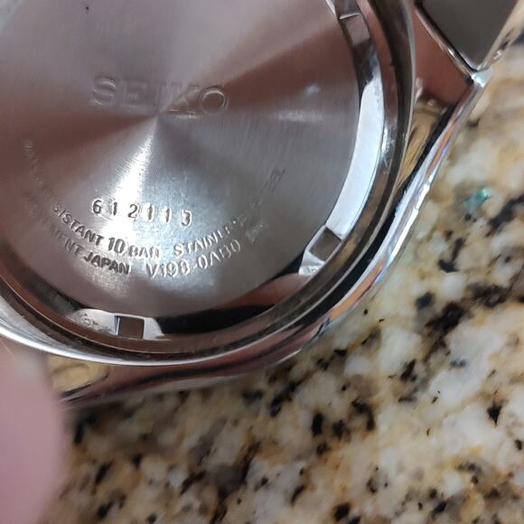 Seiko Coutura Perpetual Solar Watch Model V198-0AB0 Stainless Steel - Picture 5 of 15